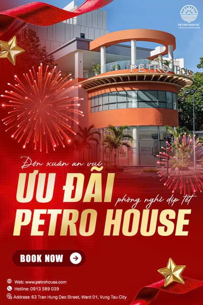 Ưu Đãi Phòng Nghỉ Dịp Tết Tại Petro House Boutique Hotel – Đón Xuân An Vui 
